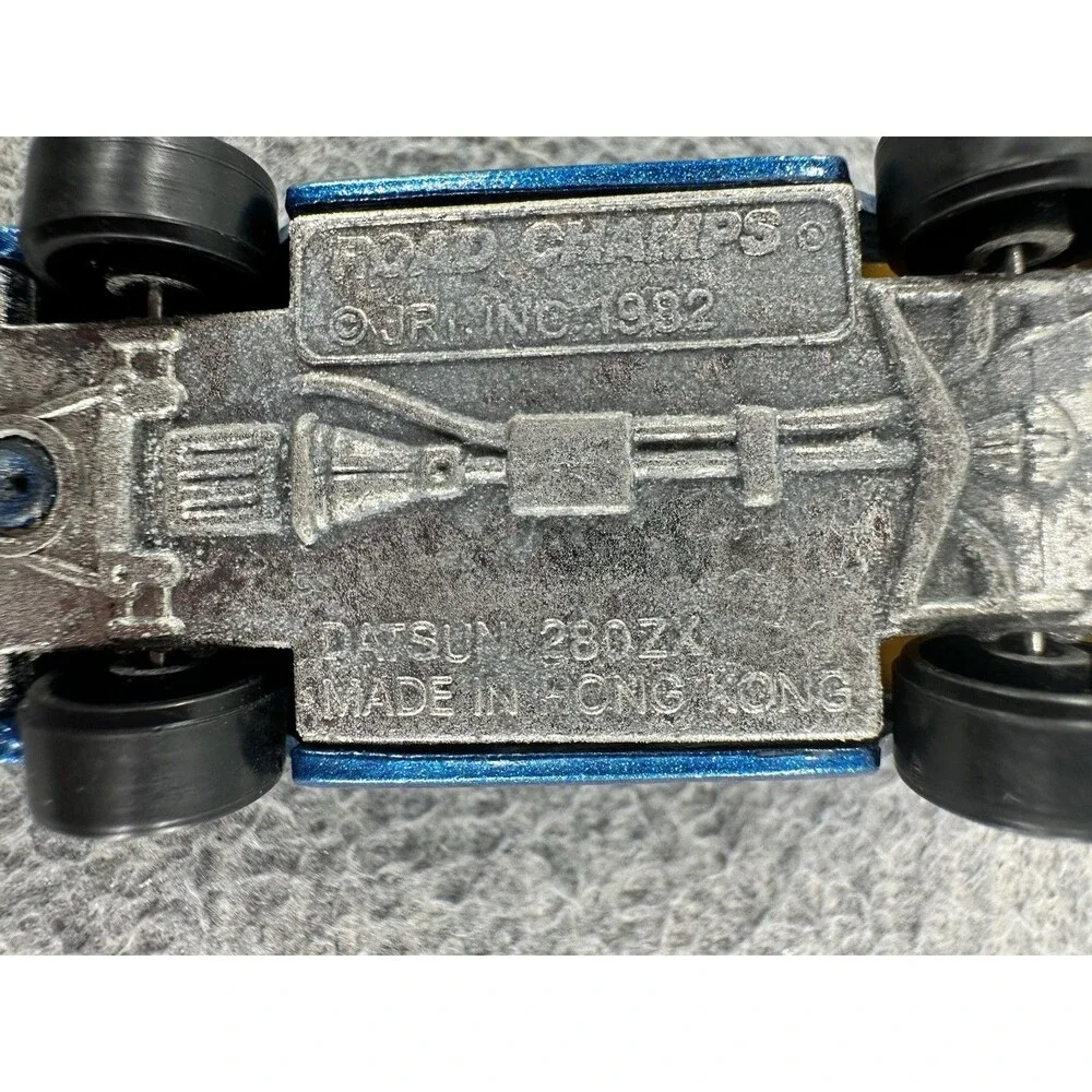 ROAD CHAMPS Die Cast #44 Datsun 280zx 82 Blue Car T5